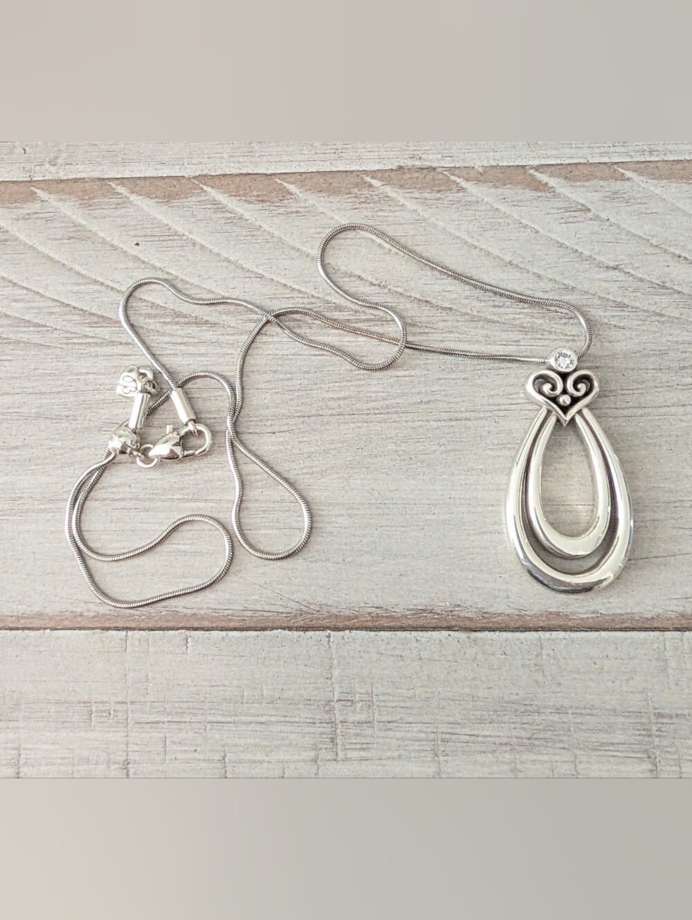 Brighton Alcazar Orbit Heart Pendant Necklace
